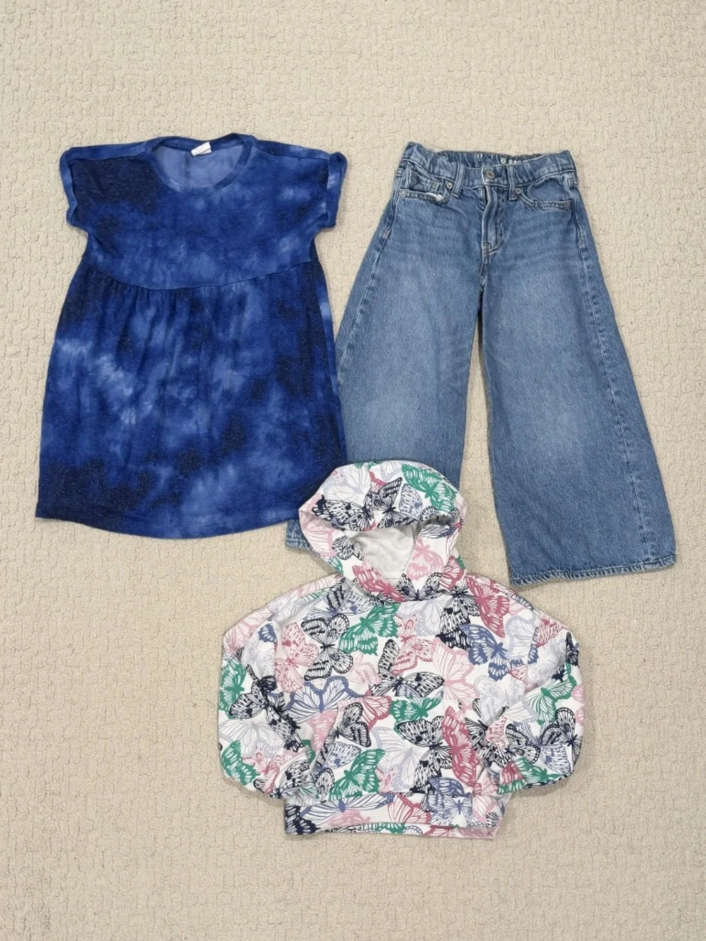 Gap Kids Dress, Hoodie, And Jeans Bundle Size 6
